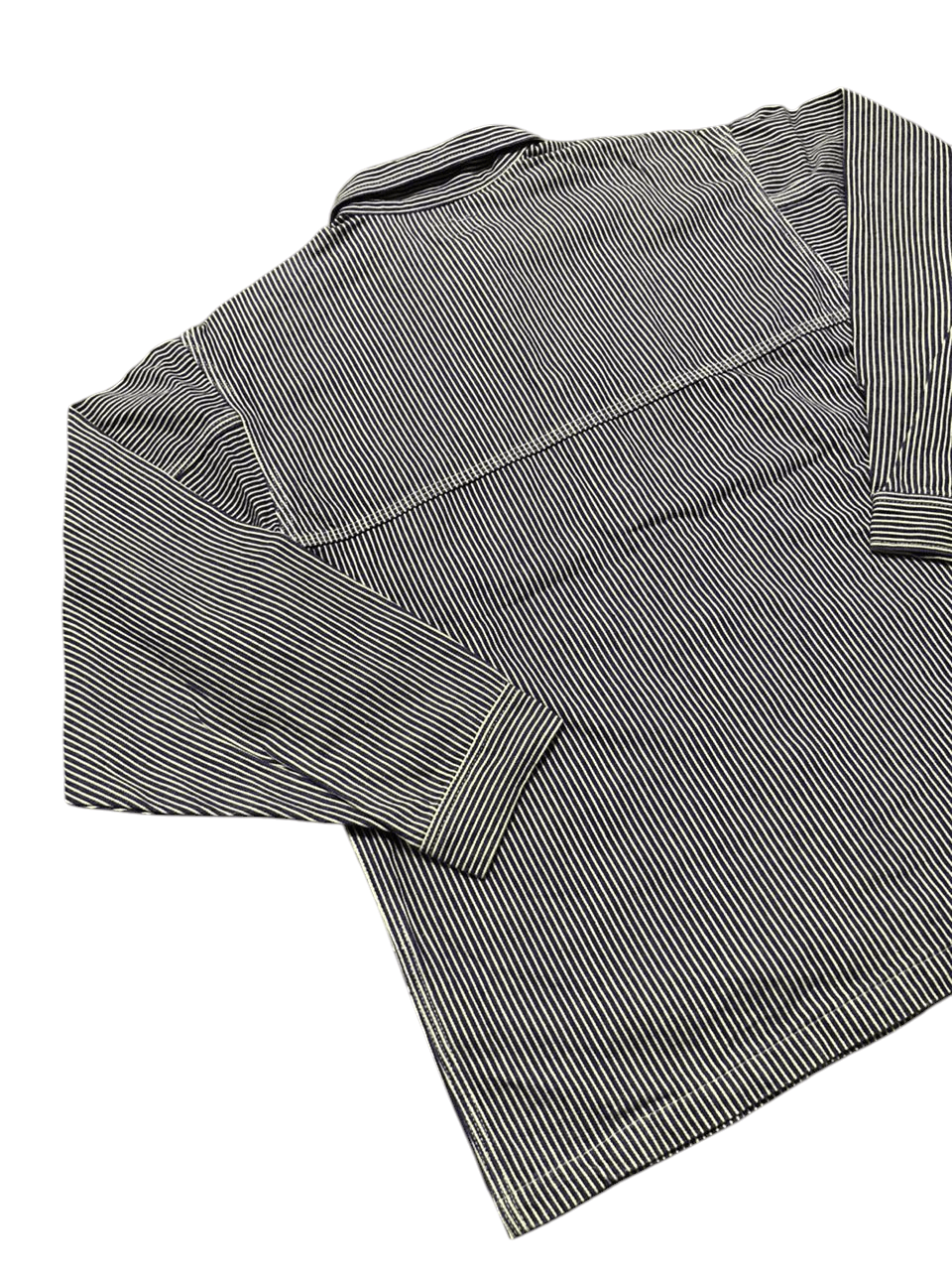 Japanese Brand Vintage Primary Blue Hickory Chore Jacket Size US S / EU 44-46 / 1 - 7 Thumbnail