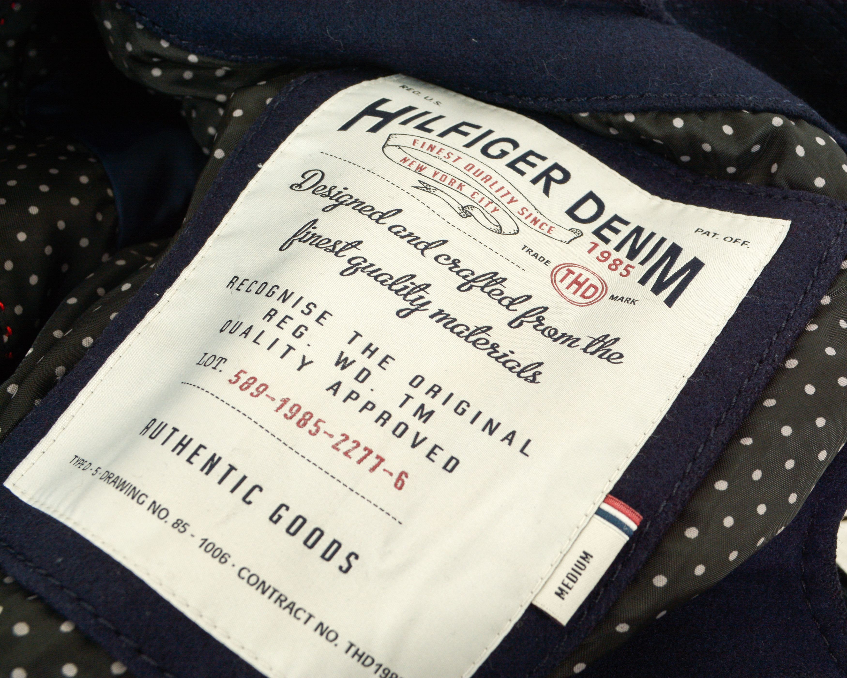 Tommy Hilfiger Denim Women M Wool Jacket Double Breasted Pea Coat Size M / US 6-8 / IT 42-44 - 4 Thumbnail
