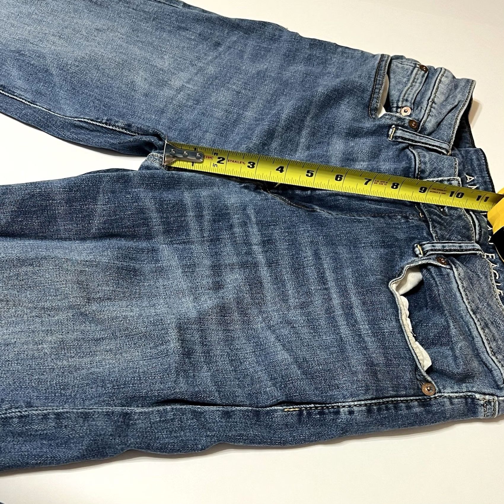 American Eagle Outfitters American Eagle Outfitters Original Boot Jeans Mens 32x36 Blue Denim Bootcut 5-Pocket Mid Rise Regular Size 32 Blue Cotton Blend Jeans Size US 32 / EU 48 - 4 Thumbnail