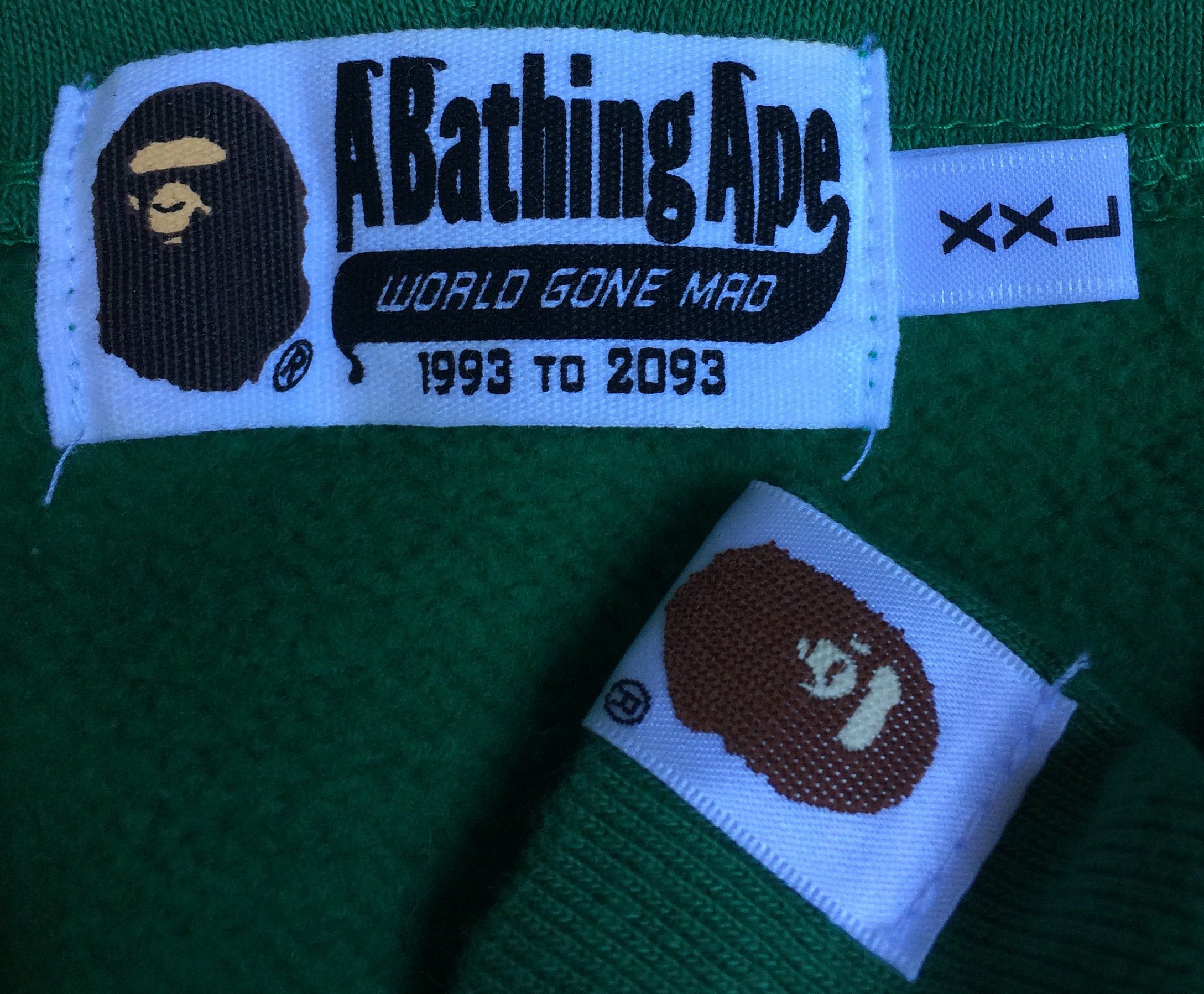 Bape OG Bape Baby Milo Green Camo Full Zip Shark Hoodie XXL Size US XXL / EU 58 / 5 - 4 Thumbnail