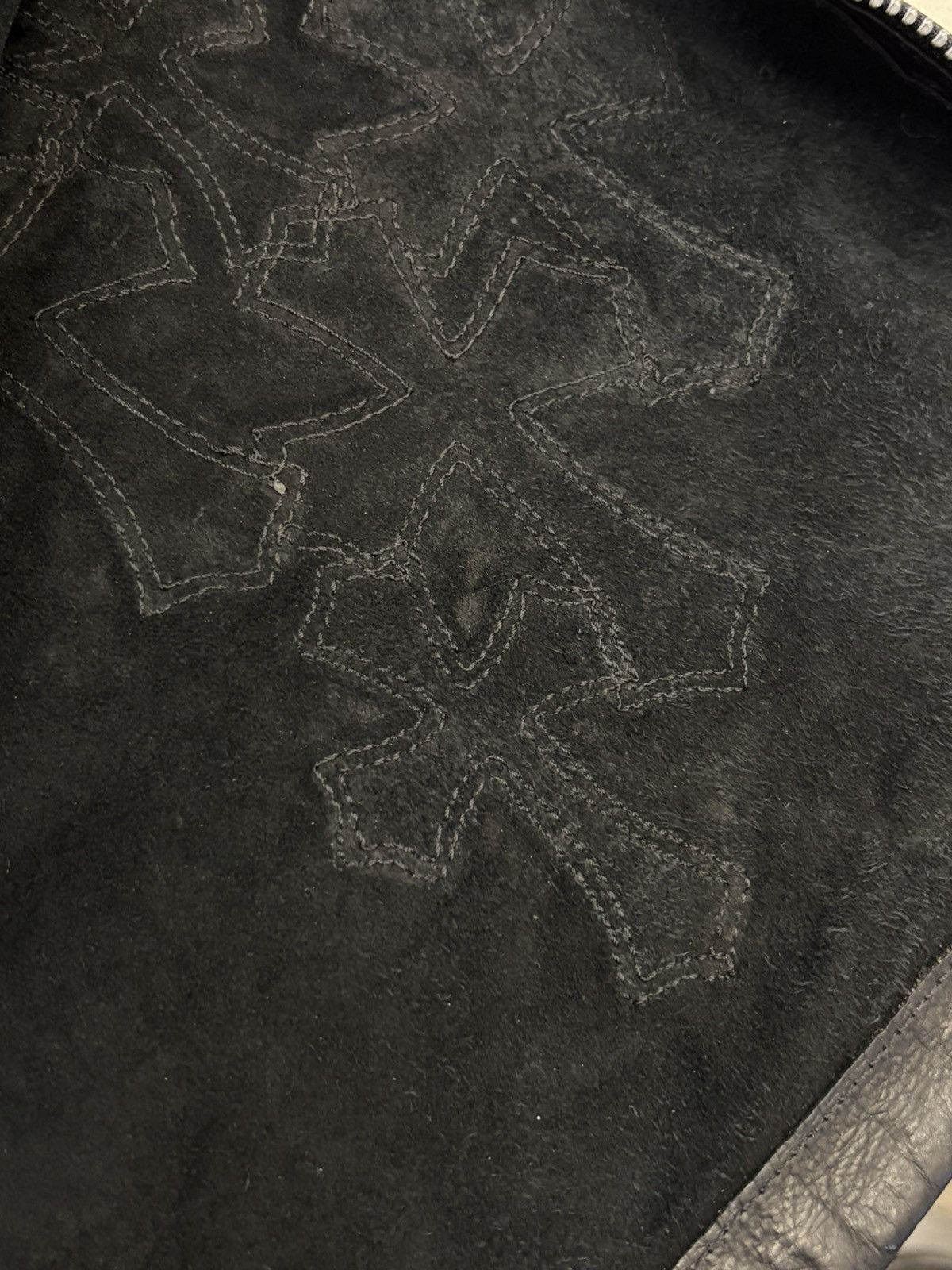 Chrome Hearts 1 of 1 RARE 80 cross Patches leather EZ Rider pullover jkt Size US S / EU 44-46 / 1 - 9 Thumbnail