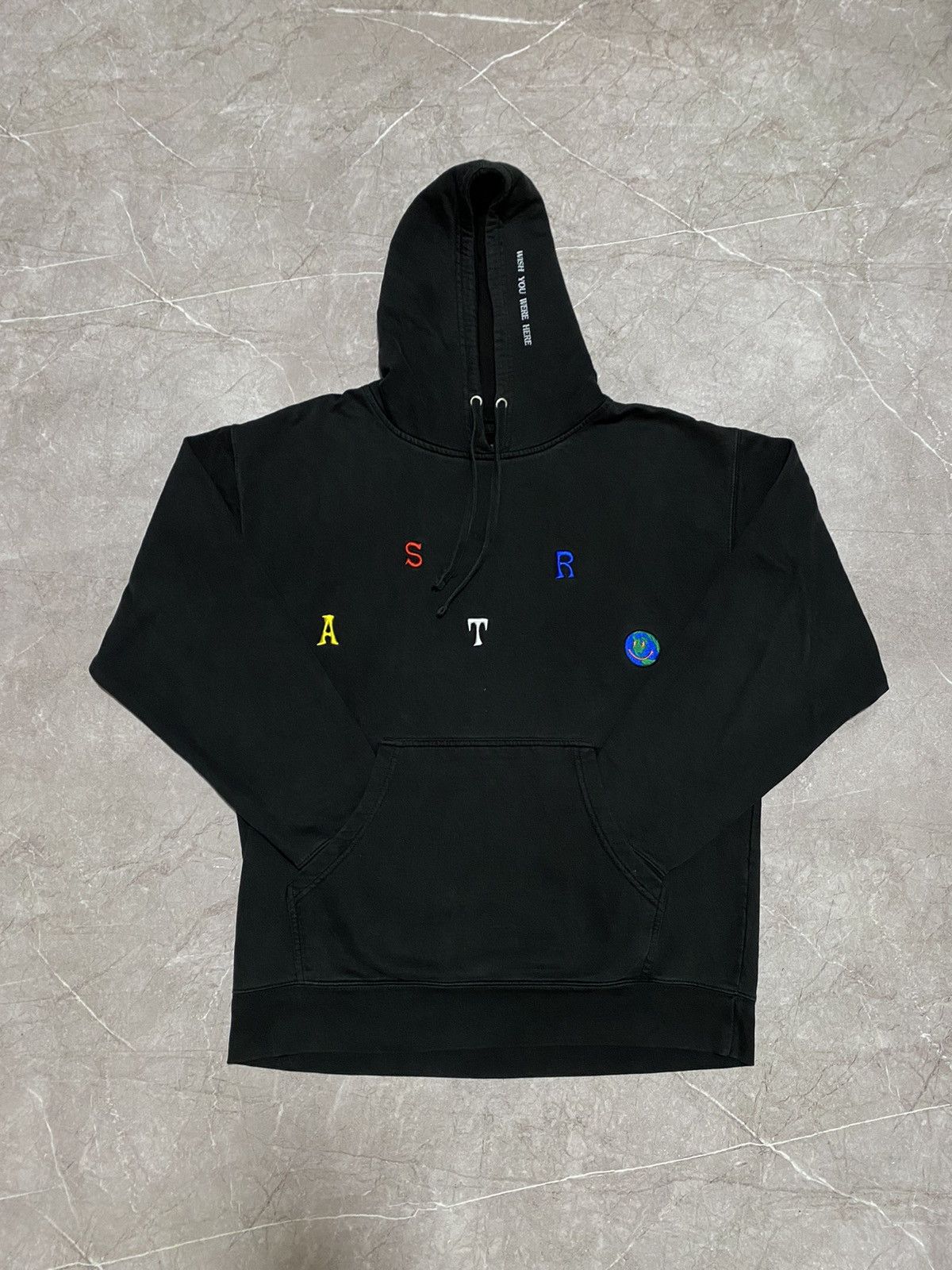 Travis Scott × Vintage Rare Y2K Travis Scott Astroworld Wish You Were Here Hoodie Size US L / EU 52-54 / 3 - 3 Thumbnail