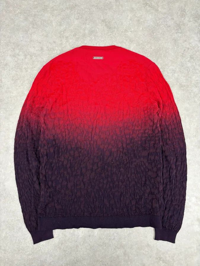 Just Cavalli SS2016 Cavalli Red Black Ombre Wool Gradient Sweater Size US M / EU 48-50 / 2 - 5 Thumbnail