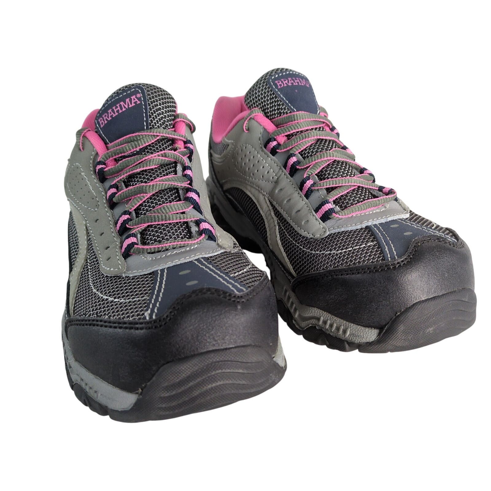 Other Brahma Sacha Steel Toe Safety Shoes Women's 8.5 Gray Pink Size US 8.5 / IT 38.5 - 9 Thumbnail