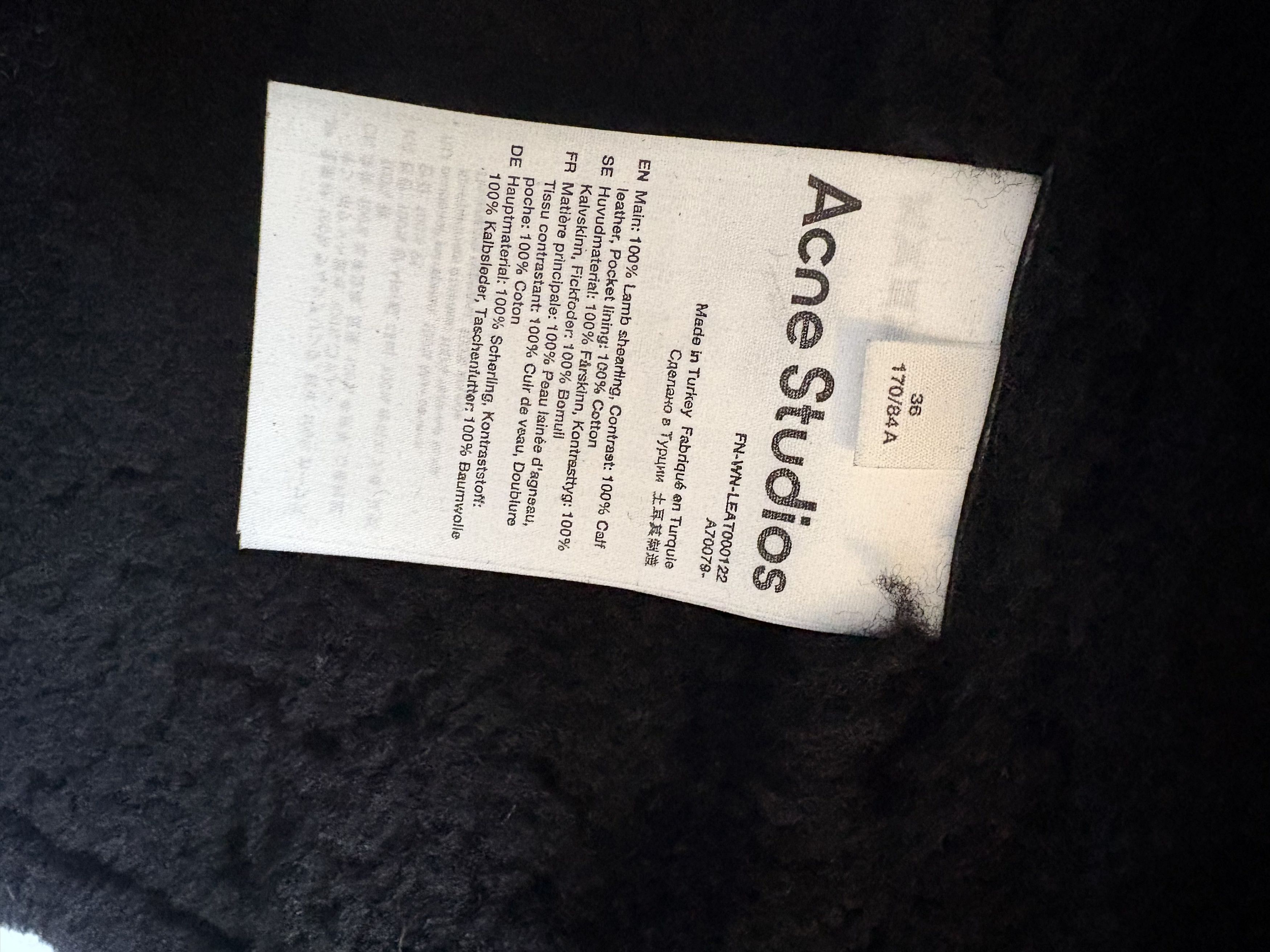 Acne Studios Acne Studios Velocite Leather Shearling Jacket Size XS / US 0-2 / IT 36-38 - 8 Thumbnail