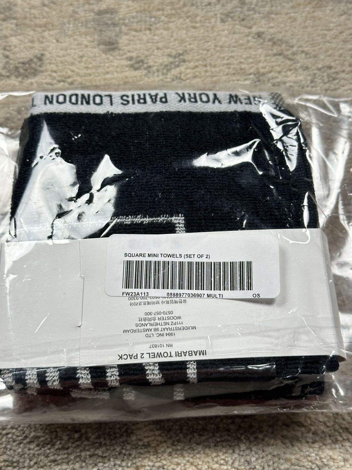 Supreme Supreme Square Mini Towels (Set Of 2) Size ONE SIZE - 6 Thumbnail