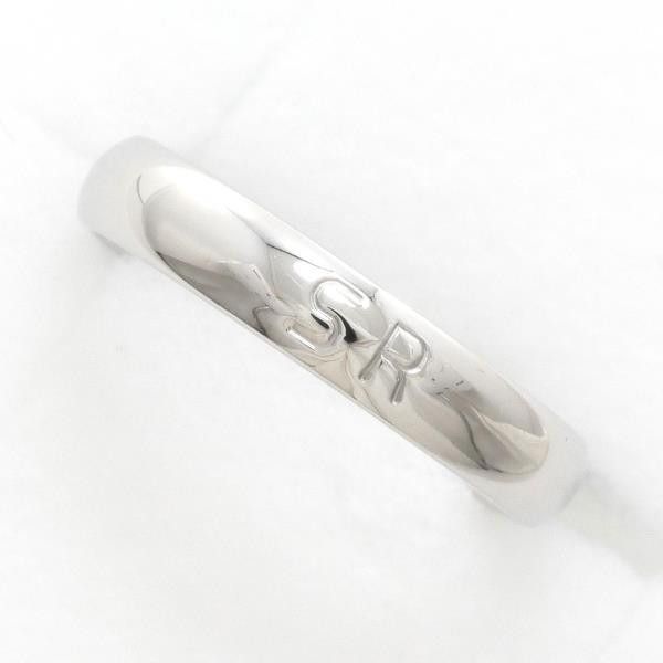 image of Other Platinum Logo Ring in Silver, Women's