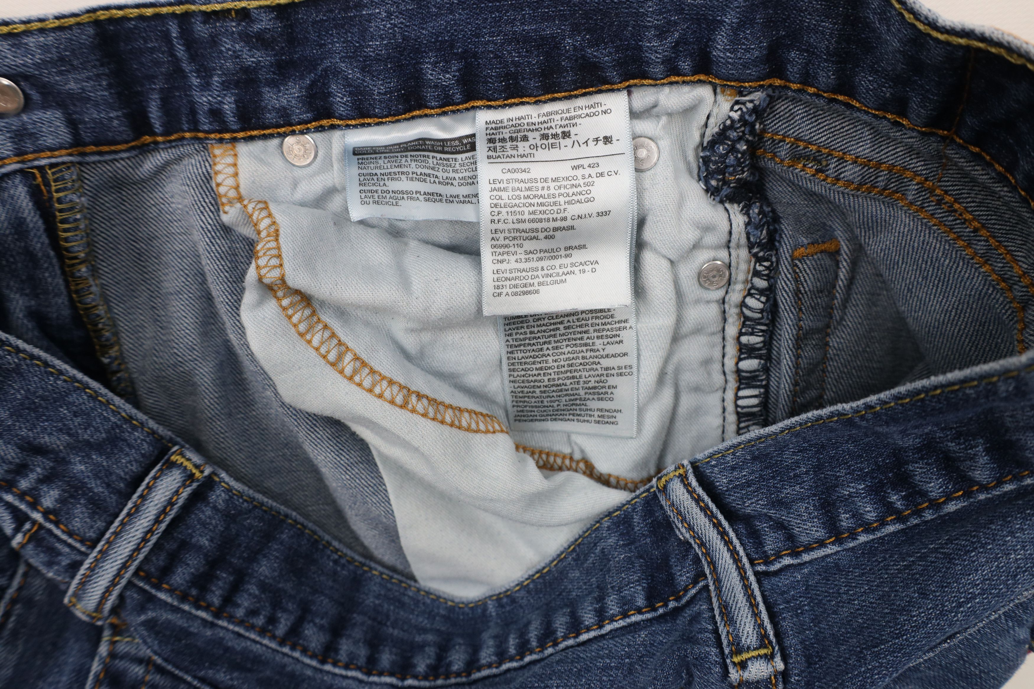 Levi's × Vintage Vintage Y2K Levis 514 Stretch Straight Leg Denim Jeans Blue Size US 32 / EU 48 - 11 Thumbnail