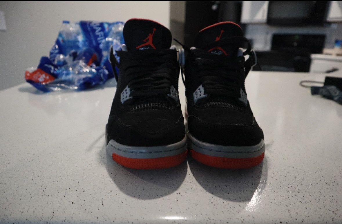 Jordan Brand × Nike Jordan Retro 4 Bred Size US 10.5 / EU 43-44 - 3 Thumbnail
