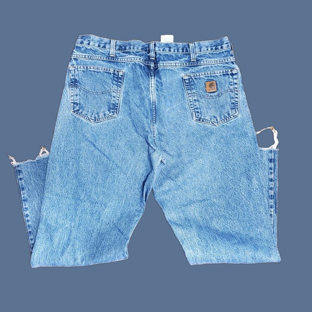 Carhartt Carhartt Relaxed Fit Straight Leg Denim Jeans Men's 40x30 Blue 5-Pocket Logo Zipper Button Vintage No N/A Size US 40 / EU 56 - 1 Thumbnail