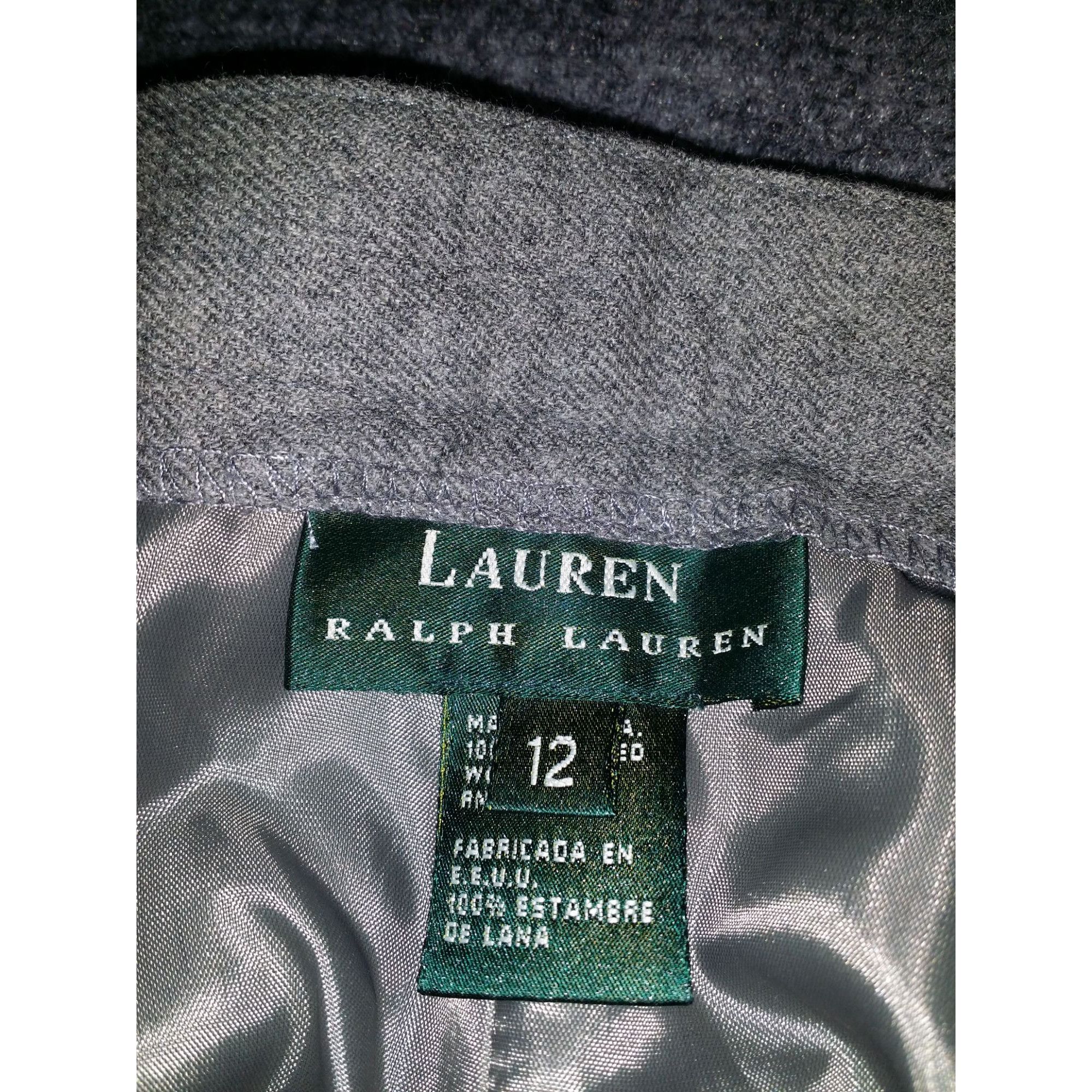 Lauren Ralph Lauren Lauren Ralph Lauren Wool Pants Women Sz 12 Gray Pleated Work Size 34" / US 12 / IT 48 - 8 Thumbnail