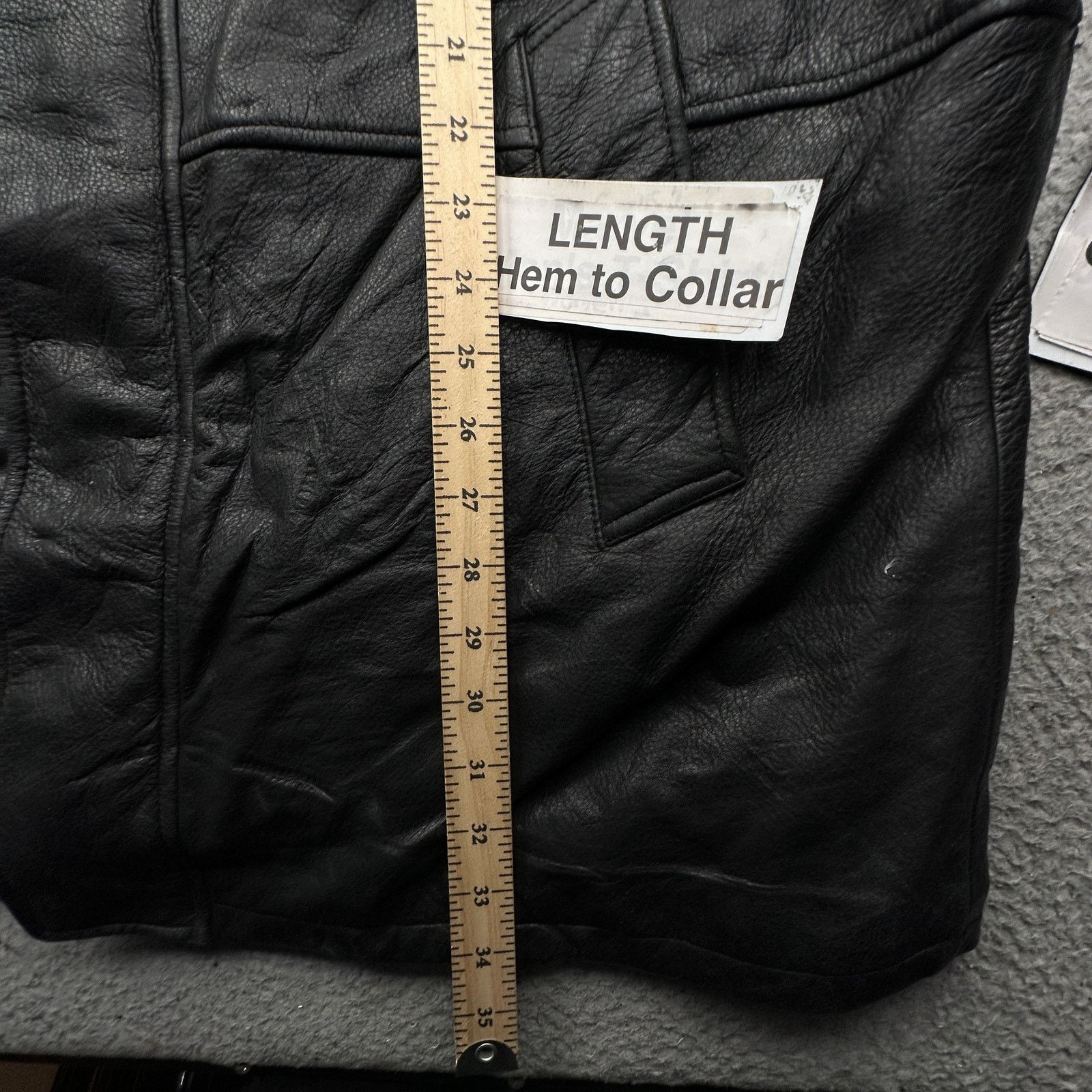 Perry Ellis Perry Ellis Portfolio Leather Jacket Men XL Wool Blend Black Size US XL / EU 56 / 4 - 5 Thumbnail
