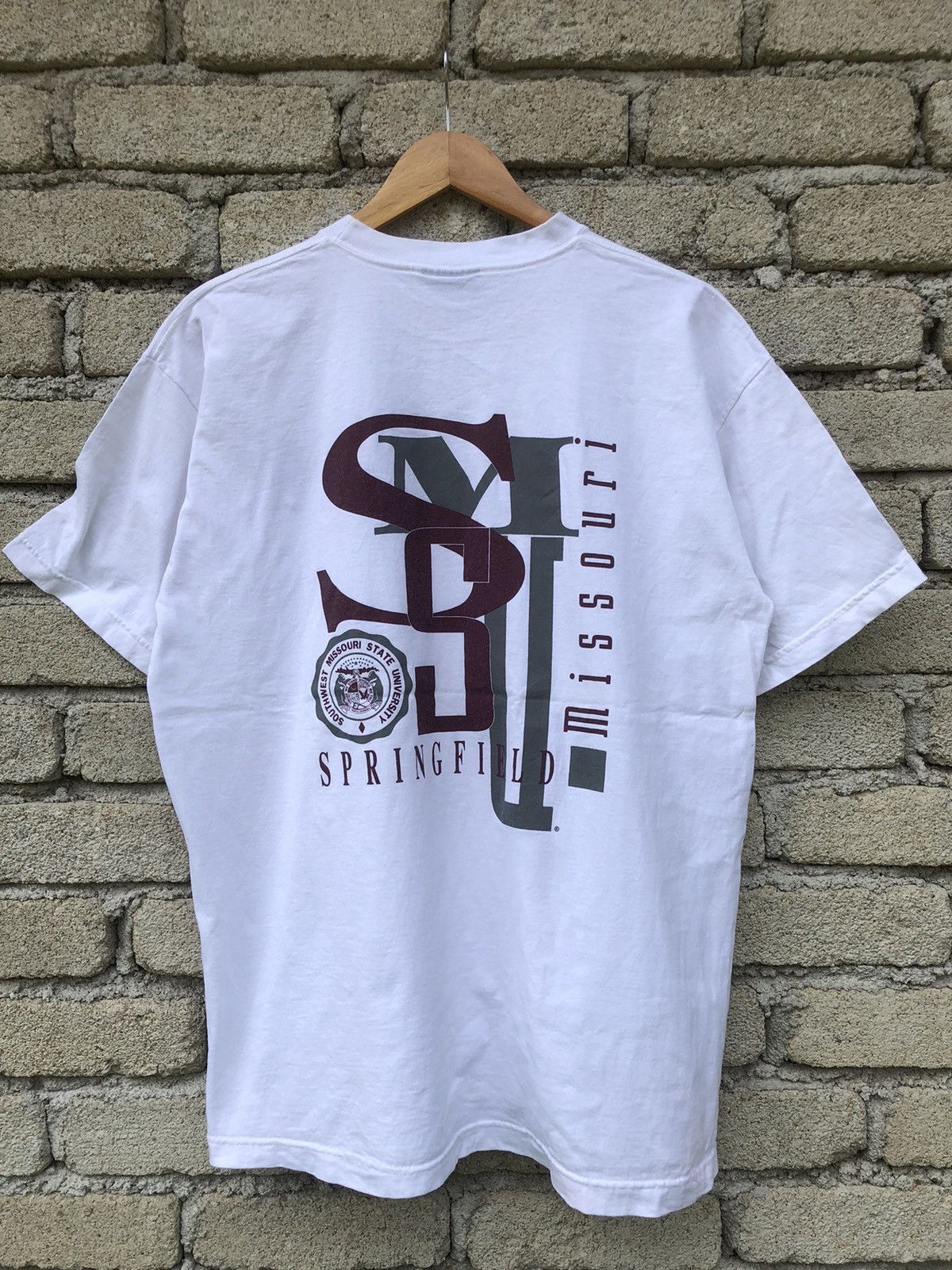 Japanese Brand × Vintage Vintage 90s Jansport Southwest Missouri State University Tee Size US L / EU 52-54 / 3 - 1 Thumbnail
