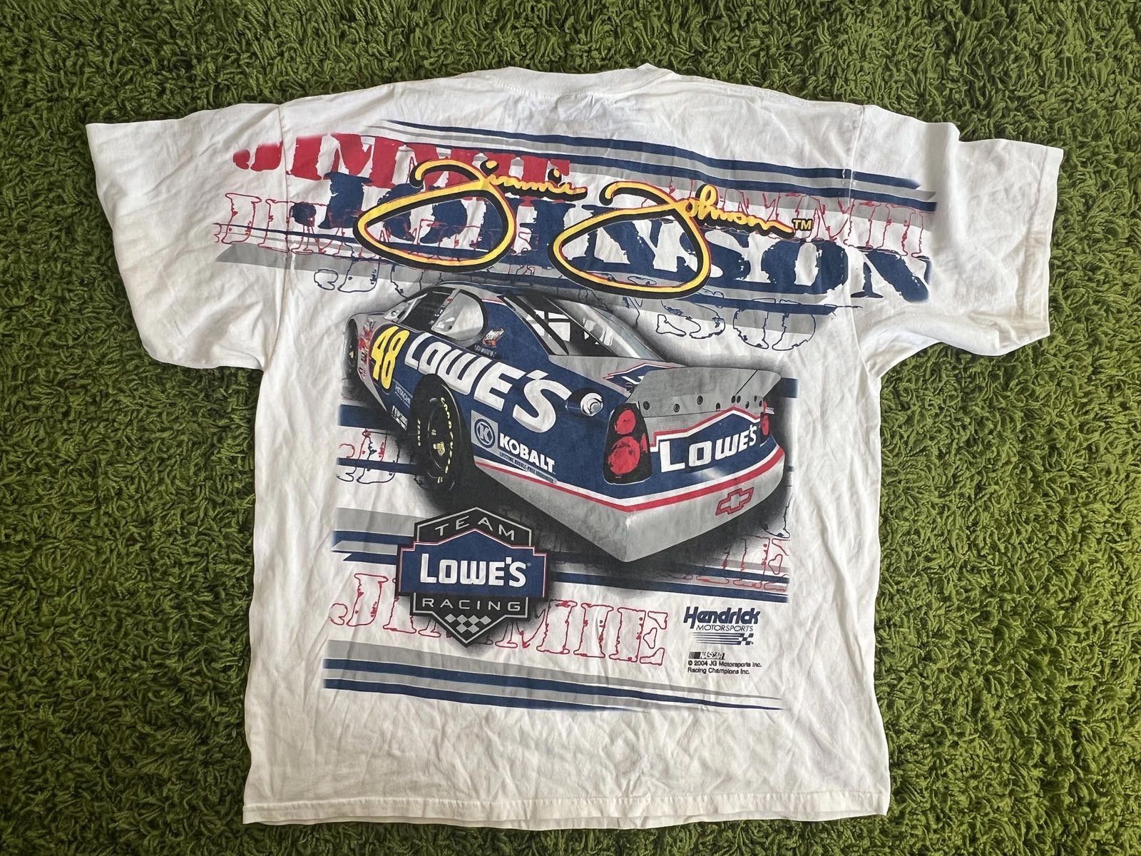 Designer Vintage AOP Jimmie Johnson 48 NASCAR T-shirt - 2004 Size US XXL / EU 58 / 5 - 2 Thumbnail