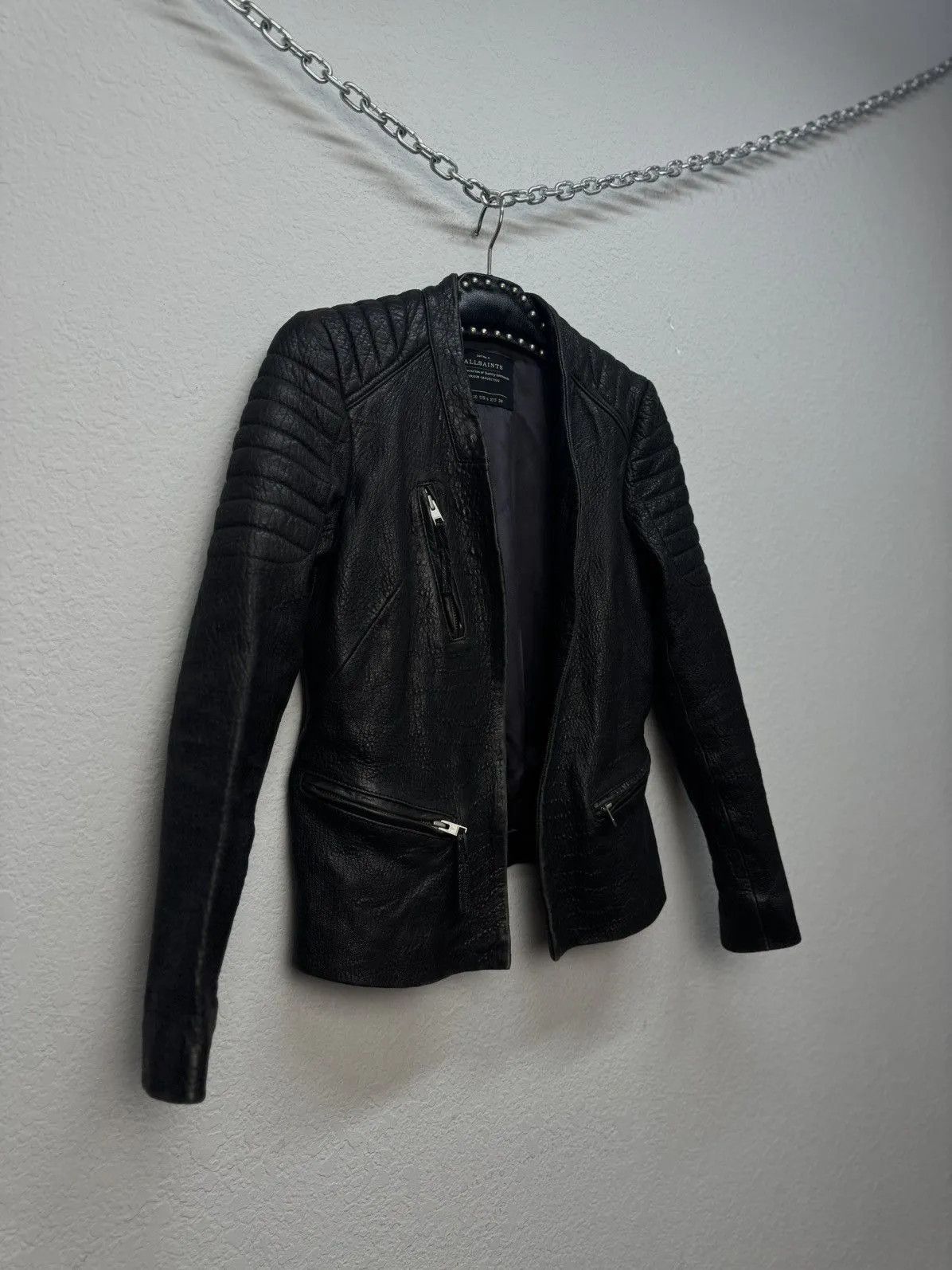 Allsaints Vintage Allsaints Leather Jacket Opium Rick Owen’s Style 90 Size M / US 6-8 / IT 42-44 - 5 Thumbnail