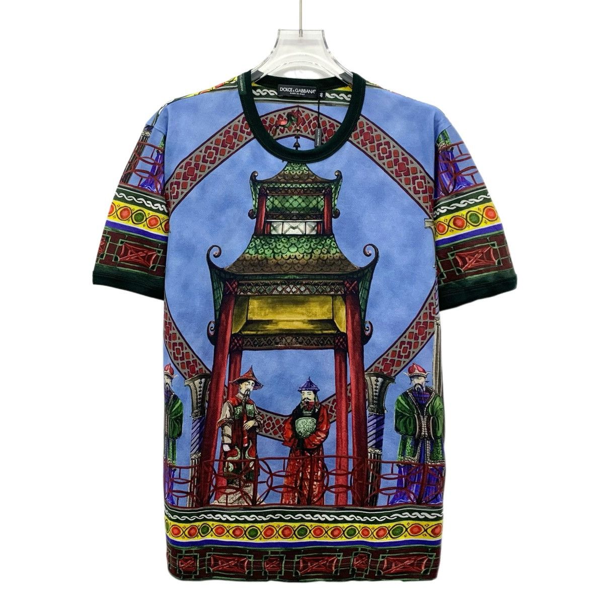 Dolce & Gabbana Dolce & Gabbana Court Printed Short Sleeve T-shirt K26WX Size US S / EU 44-46 / 1 - 1 Thumbnail