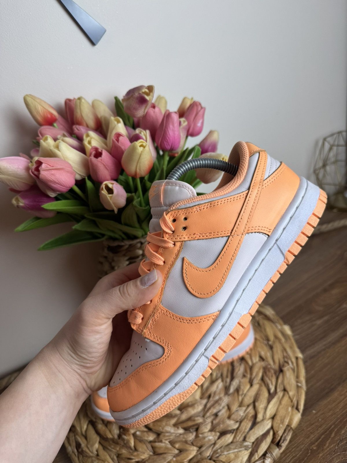Nike × Nike ACG Nike Dunk low peach cream leather sneakers size 38 Size US 7 / IT 37 - 2 Thumbnail