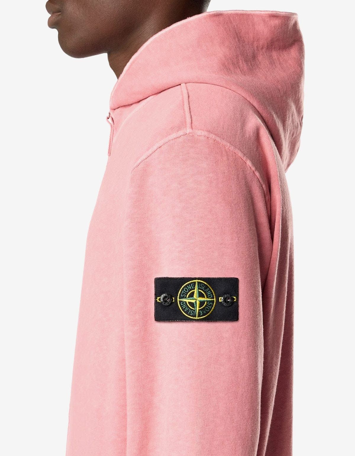 Stone Island Stone Island Pink Zip Hoodie Size US L / EU 52-54 / 3 - 3 Thumbnail