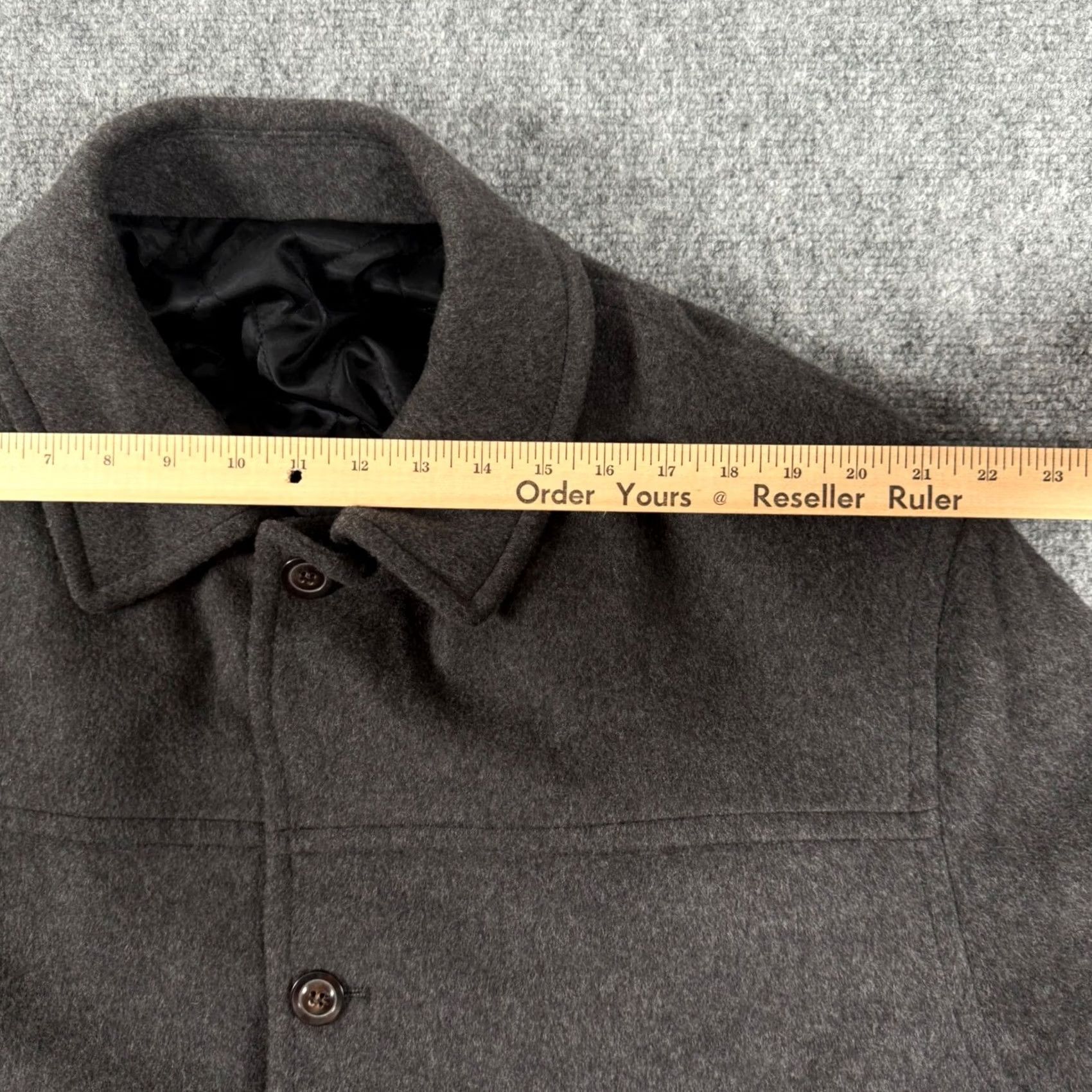 Vintage VINTAGE Alberto Ballini Car Coat Overcoat Wool Blend Button Front Jacket XXL Gray Coat Men’s Wool Coat Business Casual Adult 2XL Size US XXL / EU 58 / 5 - 6 Thumbnail