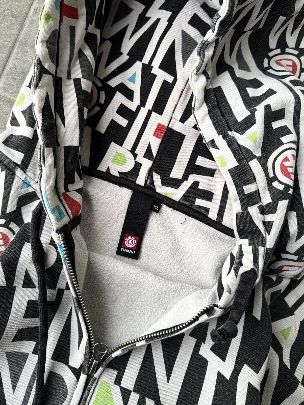 Element Crazy Vintage Y2K Element Zip Up Hoodie Skater Opium Size US XL / EU 56 / 4 - 5 Thumbnail