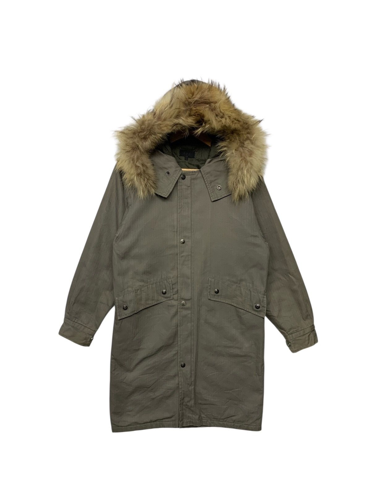 A.P.C. × Kanye West APC x Kanye West $2379 Fur Parka XL | Grailed