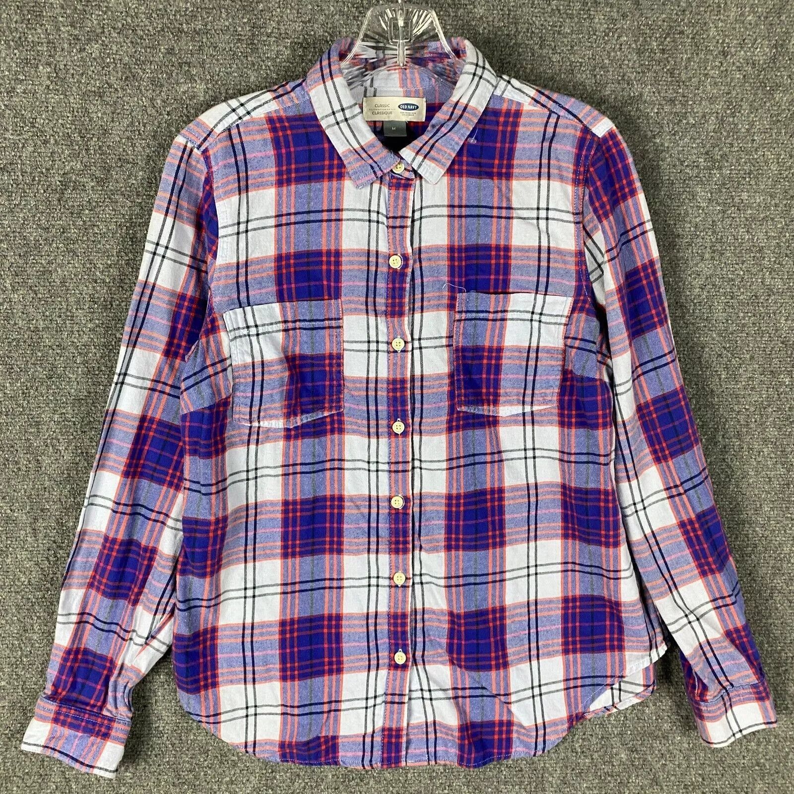 Old Navy Old Navy Button Up Top Women's Medium Classic Long Sleeve Size M / US 6-8 / IT 42-44 - 1 Thumbnail