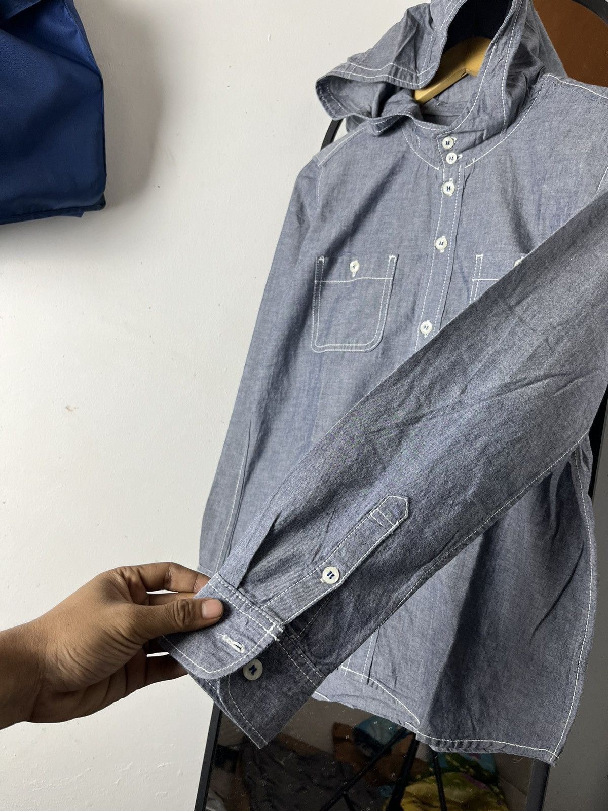 Japanese Brand Delete today🔥coen double pocket button shirt hooded /cdg/ Size US M / EU 48-50 / 2 - 5 Thumbnail