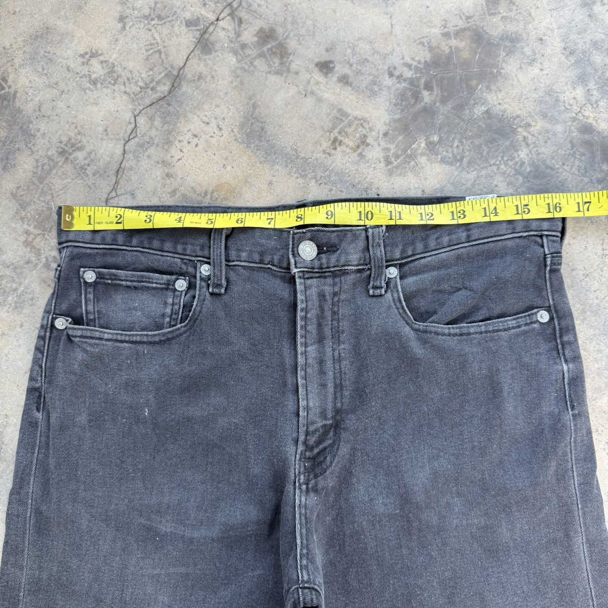VINTAGE JAPANESE SKINNY FADED BLACK JEAN DENIM PANTS