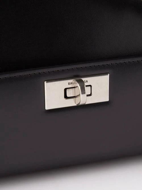 Balenciaga o1mt1gz1024 Size: OS / Money Large Handbag in Black Size ONE SIZE - 4 Thumbnail