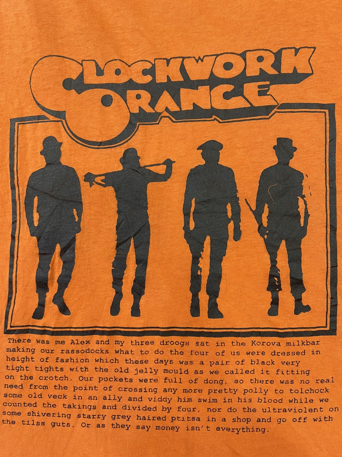 Vintage 💥VINTAGE CLOCKWORK ORANGE Movie Stanley Kubrick rare shirt Size US XL / EU 56 / 4 - 3 Thumbnail
