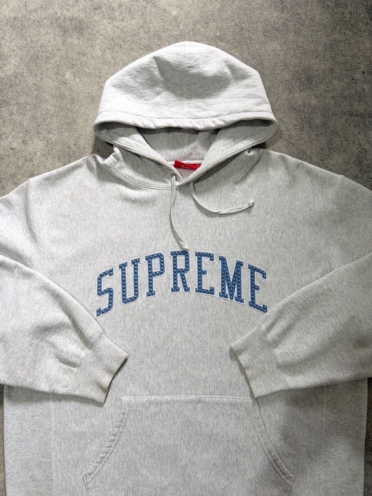 Supreme Supreme Studed Star Hoodie Ash Grey Size US XL / EU 56 / 4 - 1 Thumbnail