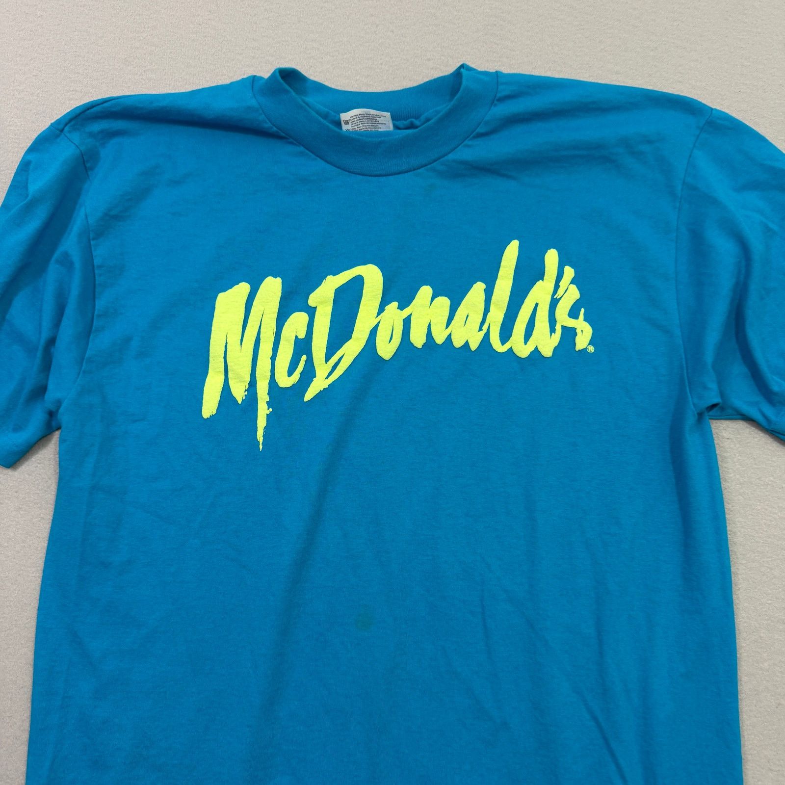 Vintage Vintage McDonalds Spellout Shirt Large 80s Single Stitch Size US L / EU 52-54 / 3 - 2 Thumbnail