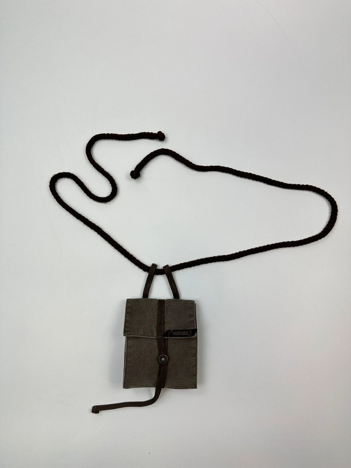 Marithe + Francois Girbaud Marithé + François Girbaud 90’s Brown Canvas Pouch Bag Size ONE SIZE - 5 Thumbnail
