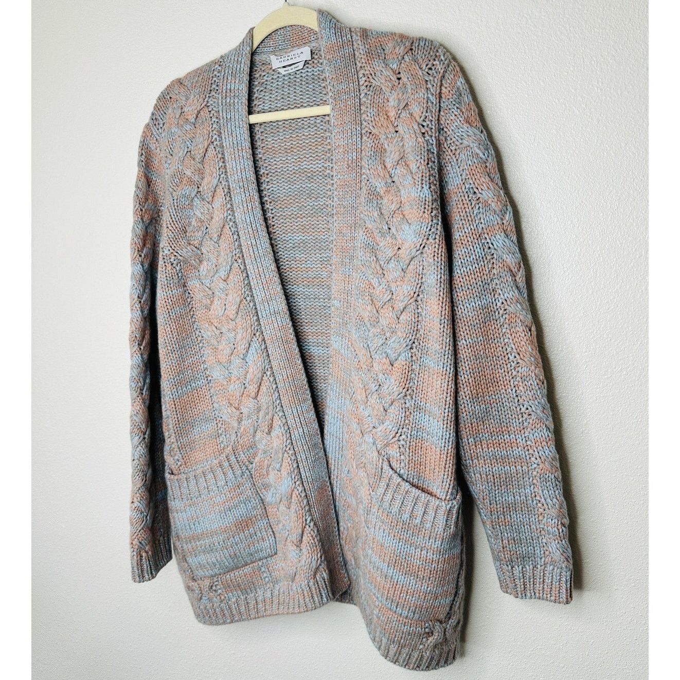 Gabriela Hearst Gabriela Hearst Aguirre Blue Peach Knit Cashmere Cardigan L Size L / US 10 / IT 46 - 3 Thumbnail