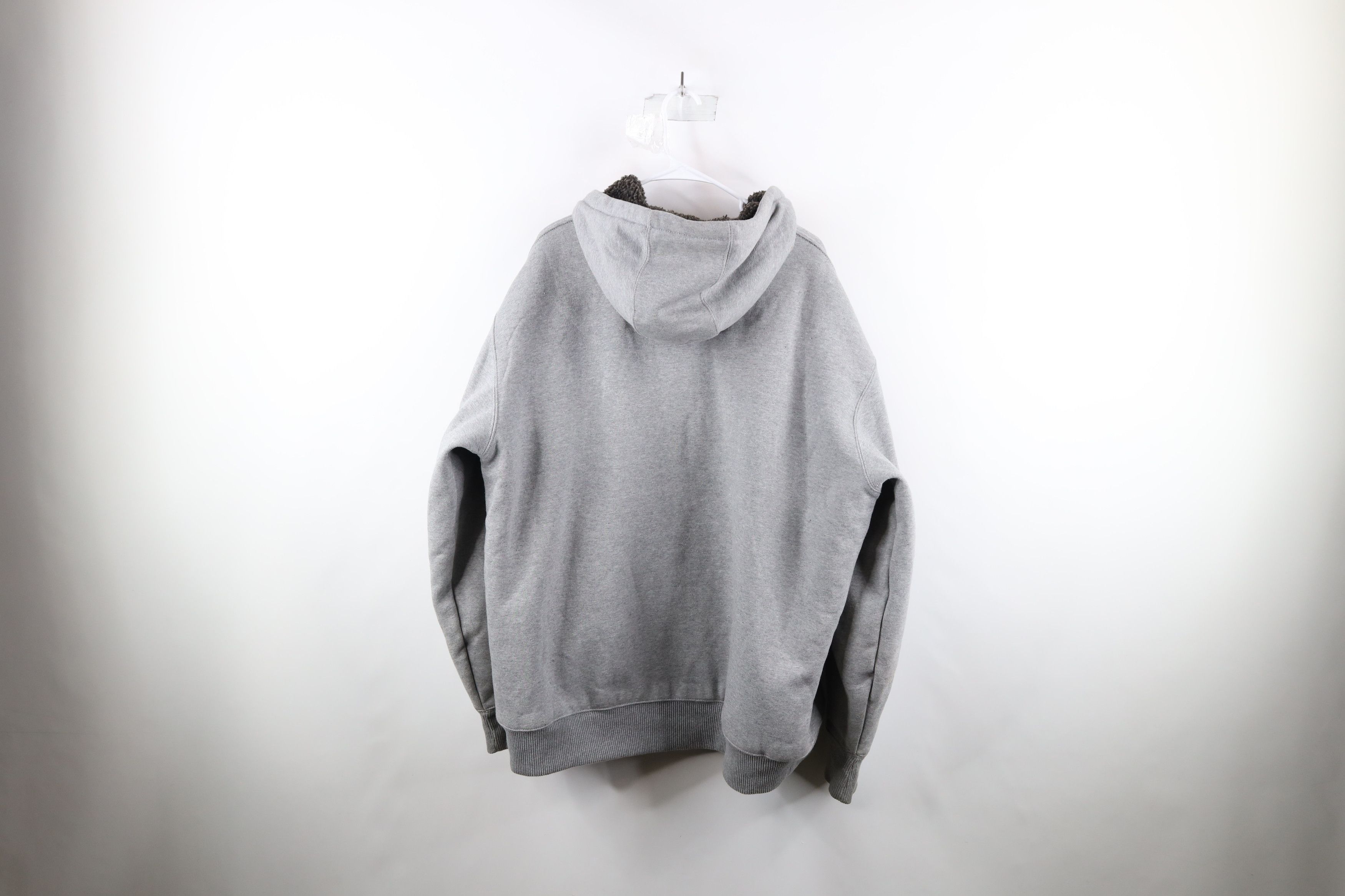 Carhartt × Vintage Vintage Carhartt Fleece Lined Full Zip Hoodie Jacket Swacket Size US XL / EU 56 / 4 - 9 Thumbnail