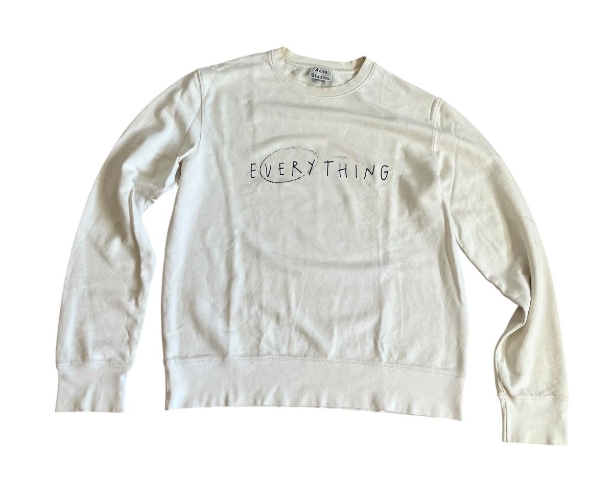 Acne Studios Acne studios everything cream sweatshirt Size US M / EU 48-50 / 2 - 1 Thumbnail