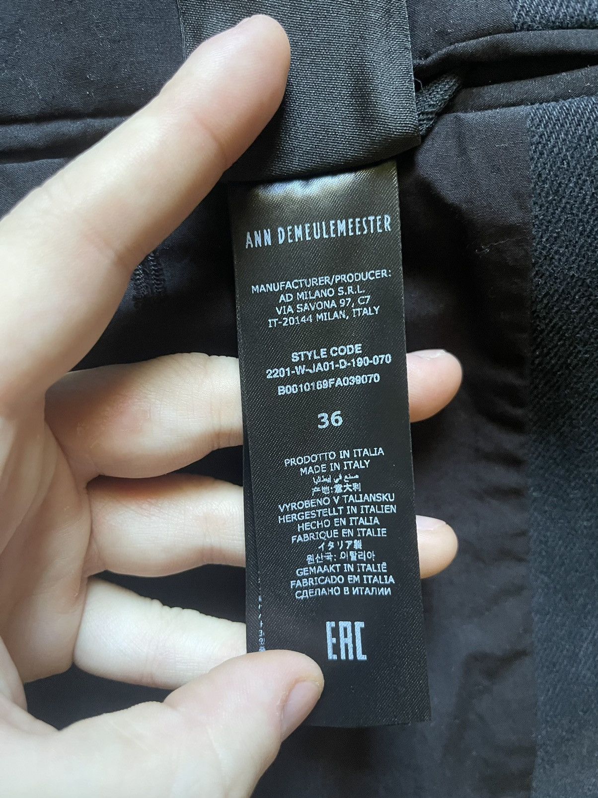 Ann Demeulemeester ANN DEMEULEMEESTER AGNES SLOUCHY JACKET FADED DENIM Size 36R - 11 Thumbnail