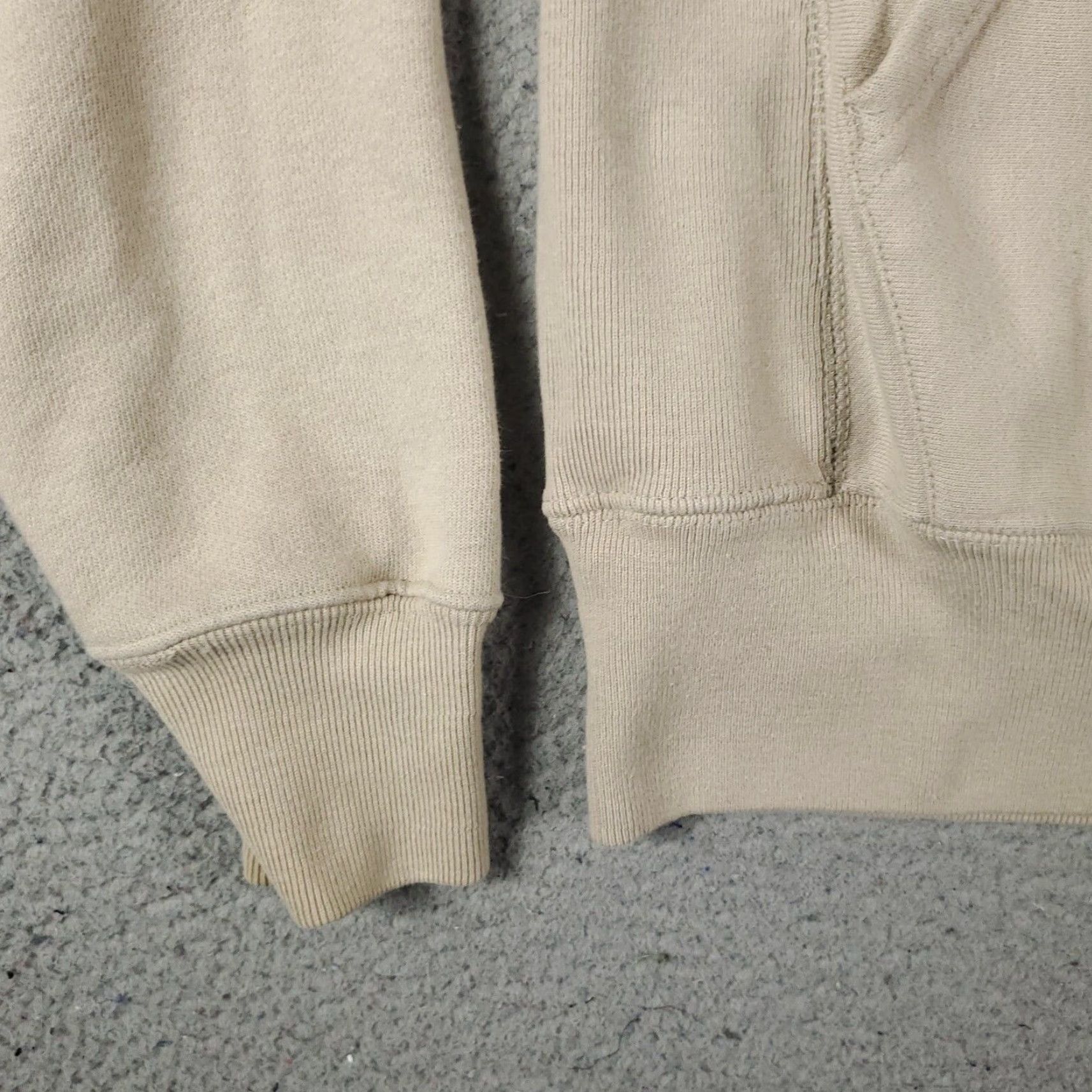 Champion VINTAGE Champion Hoodie Pullover Sweatshirt Adult XS Men Beige Cotton Blend Fleece Logo Spring Fall Winter Size US XS / EU 42 / 0 - 4 Thumbnail
