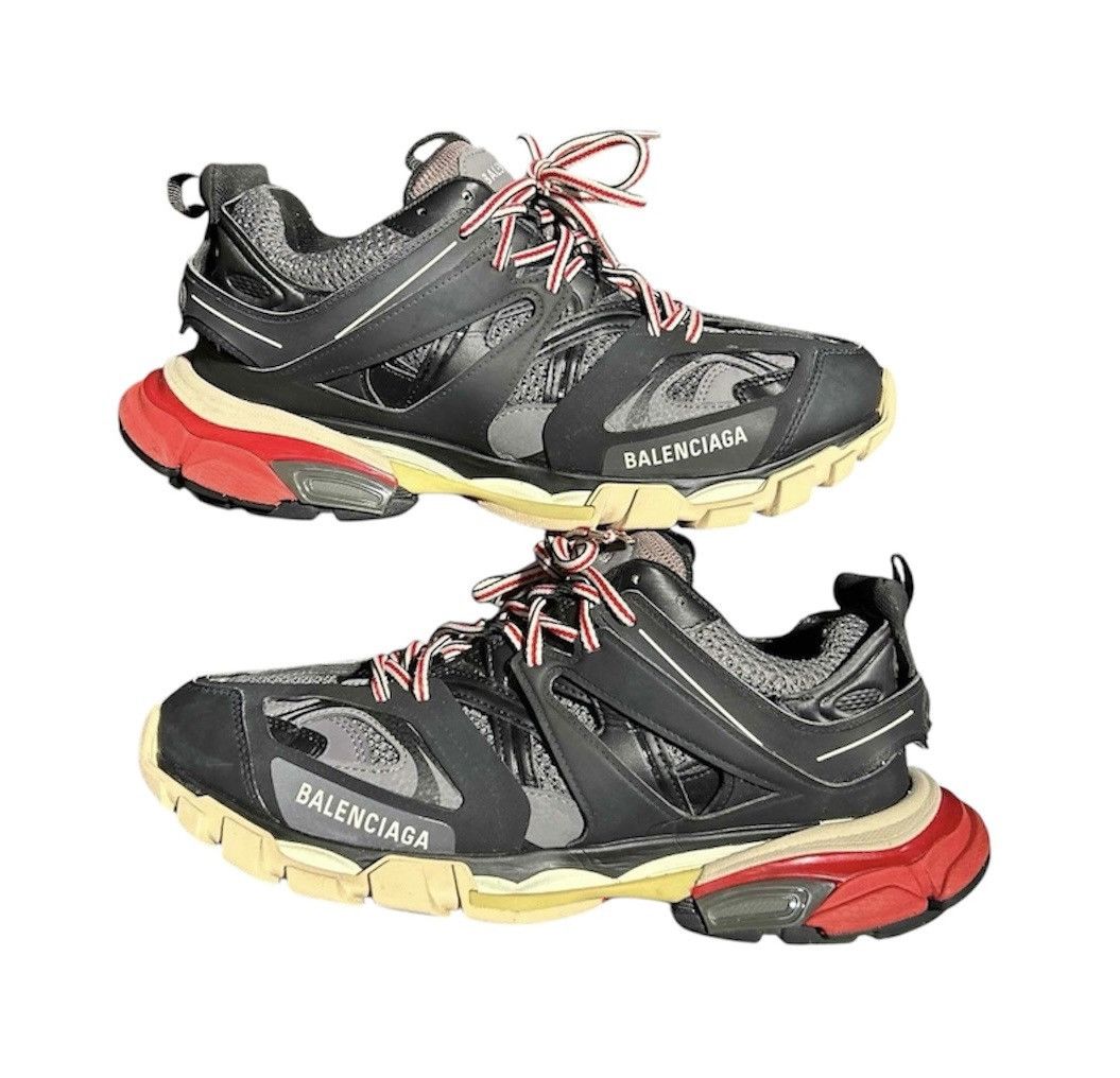 Balenciaga Track Trainer Black Red Very Clean Ships Fast!