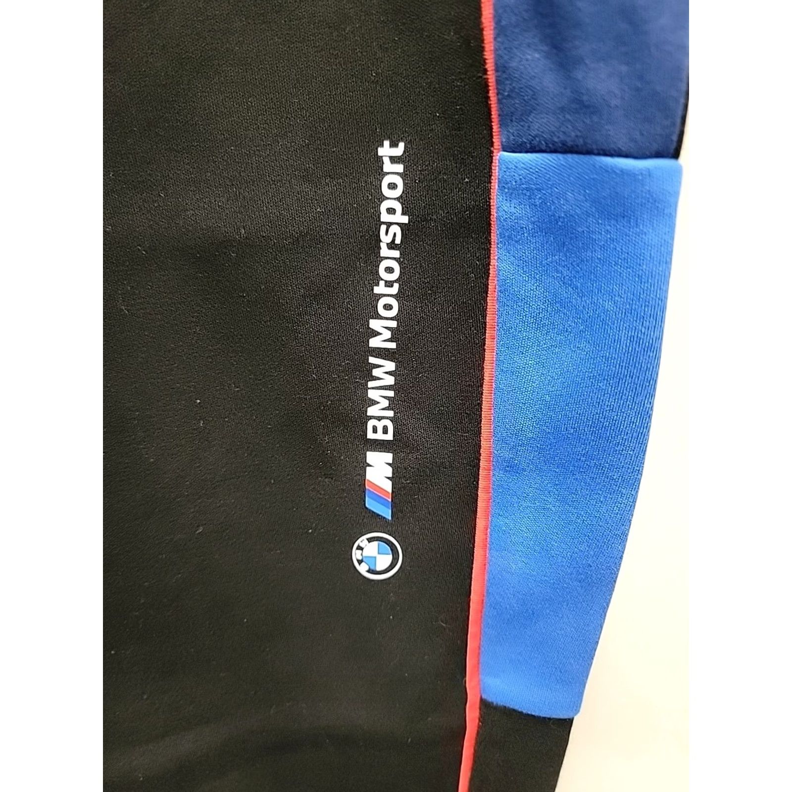 Puma PUMA BMW Motorsport Pants Mens XL Black Jogger Tapered Elastic Waist Pockets Athletic Activewear Size US 36 / EU 52 - 4 Thumbnail
