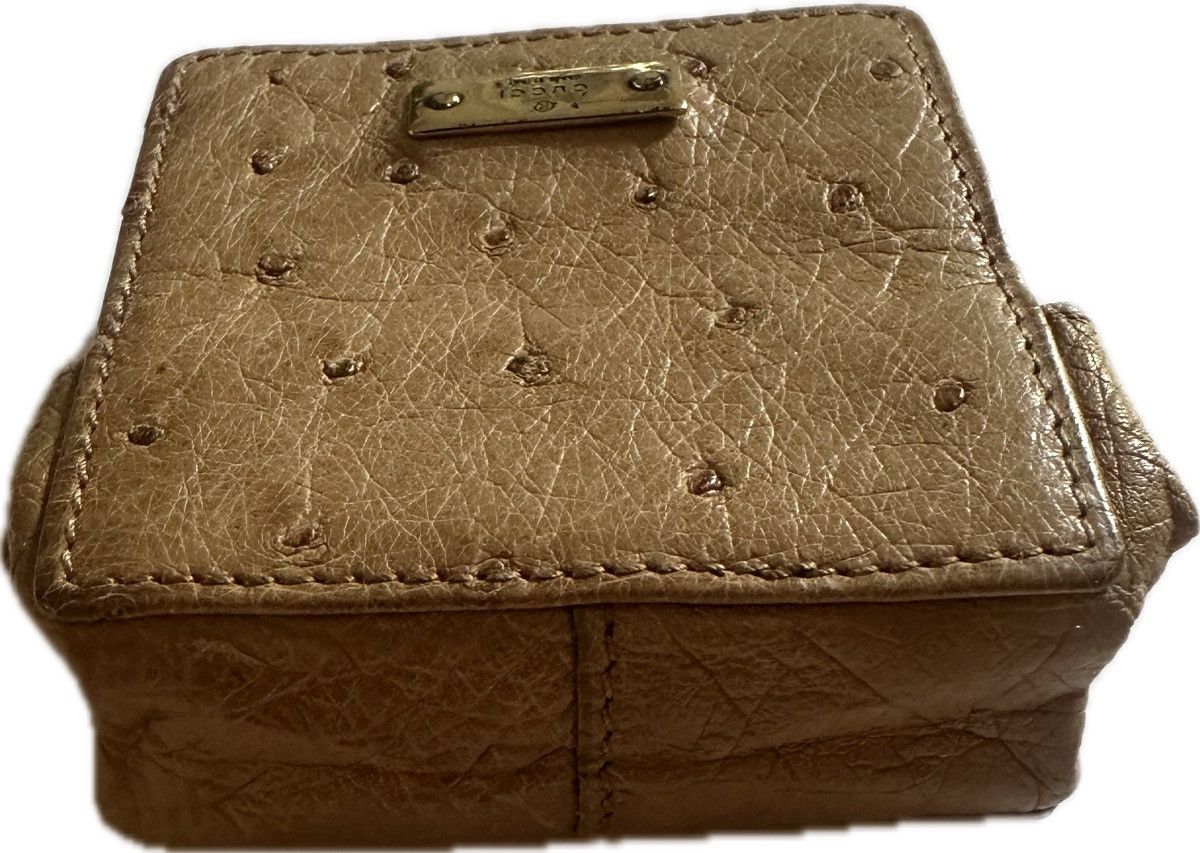 Gucci 🖤🖤Vintage Gucci Pouch in Ostrich Leather🖤🖤 Size ONE SIZE - 2 Thumbnail