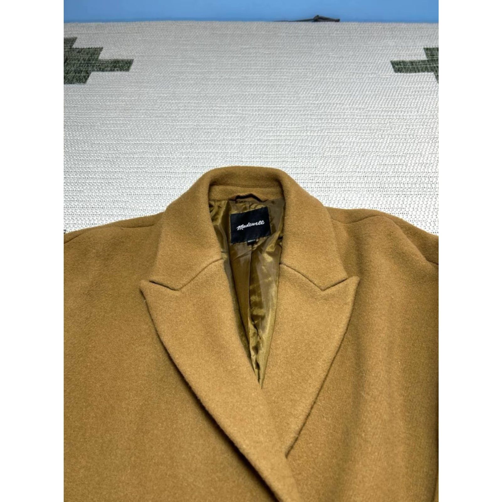 Madewell Madewell Overcoat Womens 12 Brown Wool Twill Jacket Coat Long Size XL / US 12-14 / IT 48-50 - 2 Thumbnail