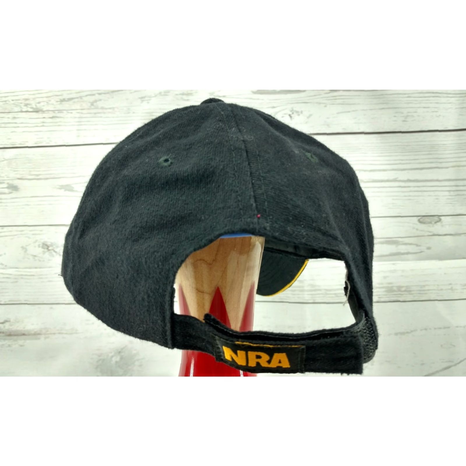 Bally NRA National Rifle Association Ball Cap Hat Gold Black 100% Cotton Adjustable Baseball Cap Men Black and Gold Shirt Cap Hats Black Gold Mens Size ONE SIZE - 4 Thumbnail