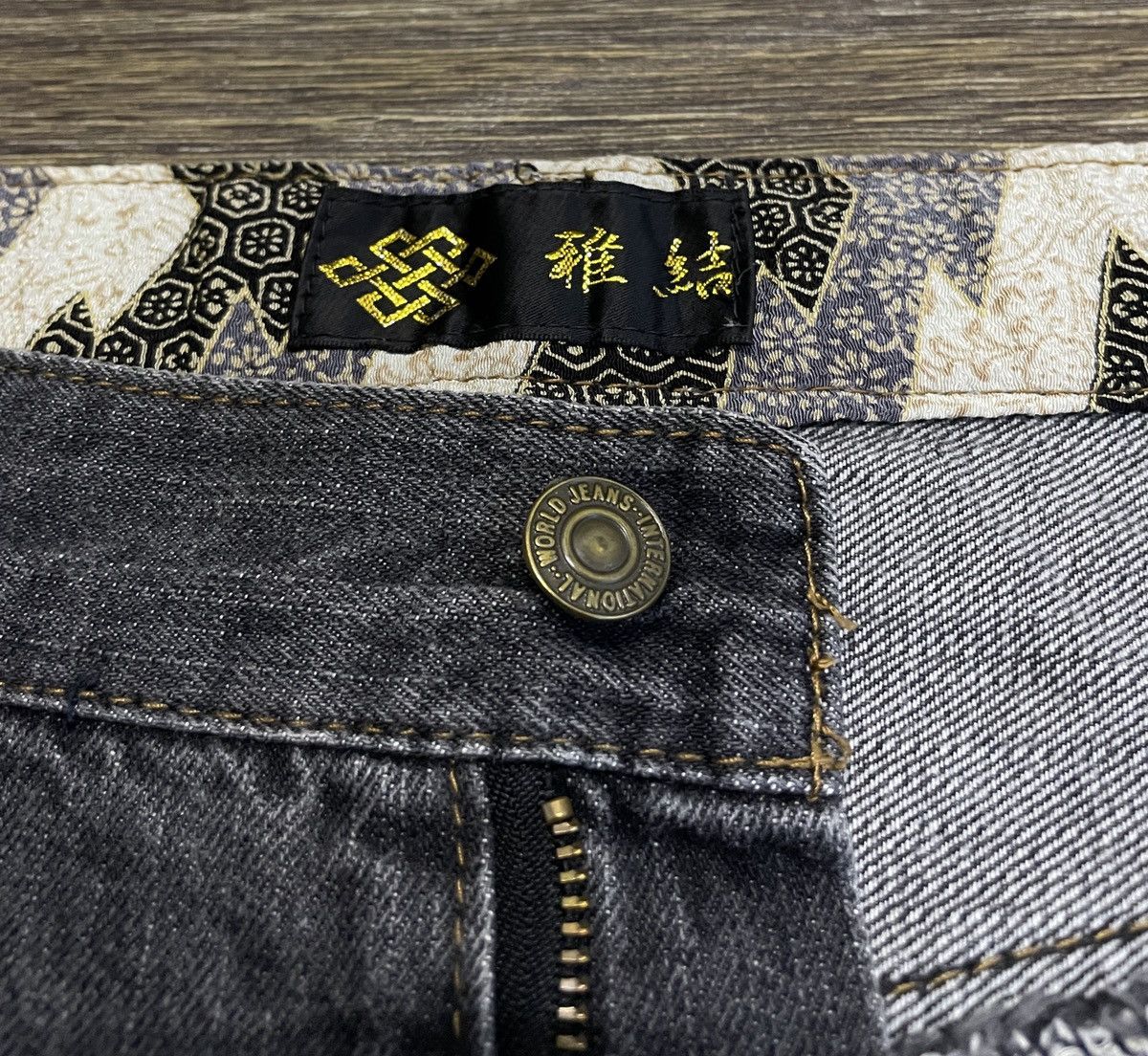Japanese Brand Very Rare Design Vintage Japanese Brand Sukajan Jeans 1990s Size US 32 / EU 48 - 10 Thumbnail