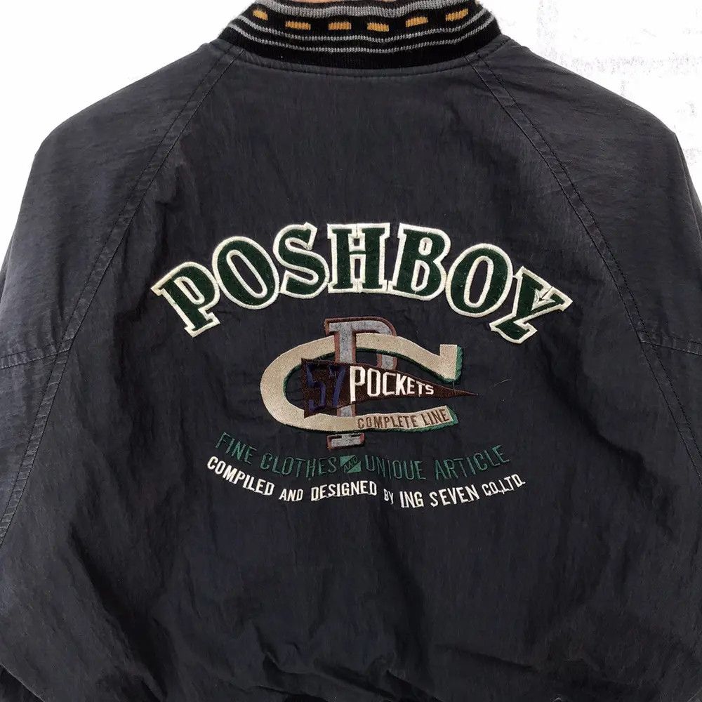 Japanese Brand × Vintage 🔥🔥RARE🔥🔥 VINTAGE 90”s POSHBOY BOMBER JACKET Size US M / EU 48-50 / 2 - 12 Thumbnail