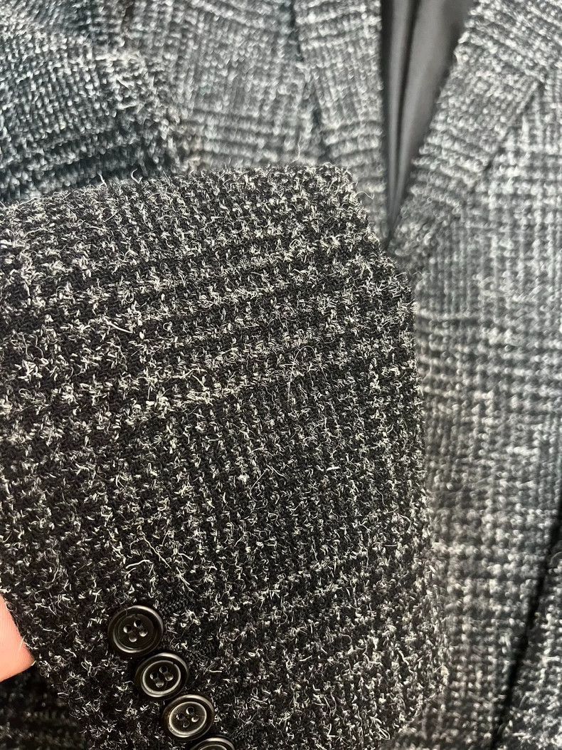 Saint Laurent Paris Saint Laurent Black and Gray Check Blazer-2507 Size US L / EU 52-54 / 3 - 5 Thumbnail