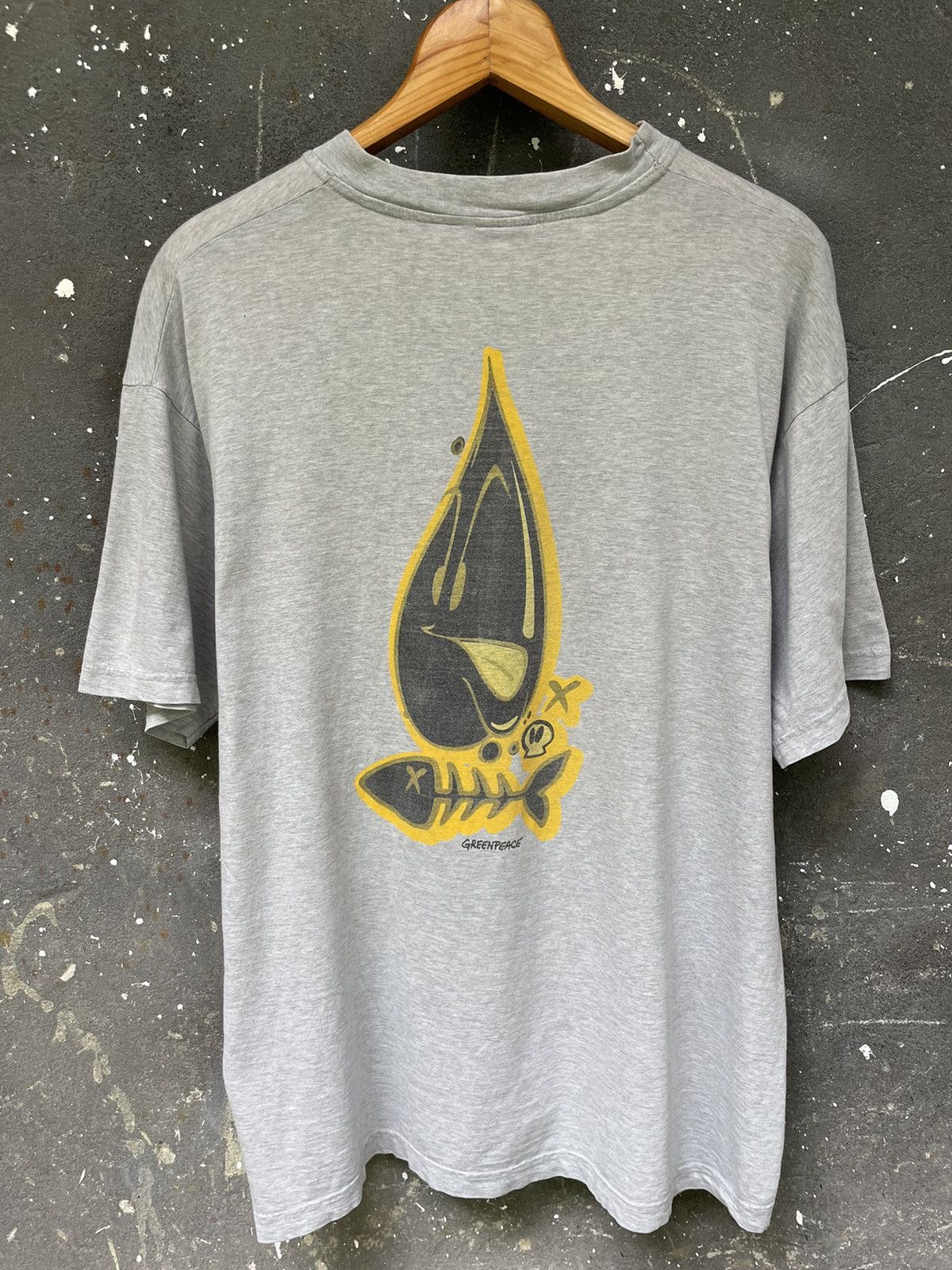 Vintage Vintage Greenpeace 80’s OL T-Shirt Big Logo RARE Size US XL / EU 56 / 4 - 2 Thumbnail