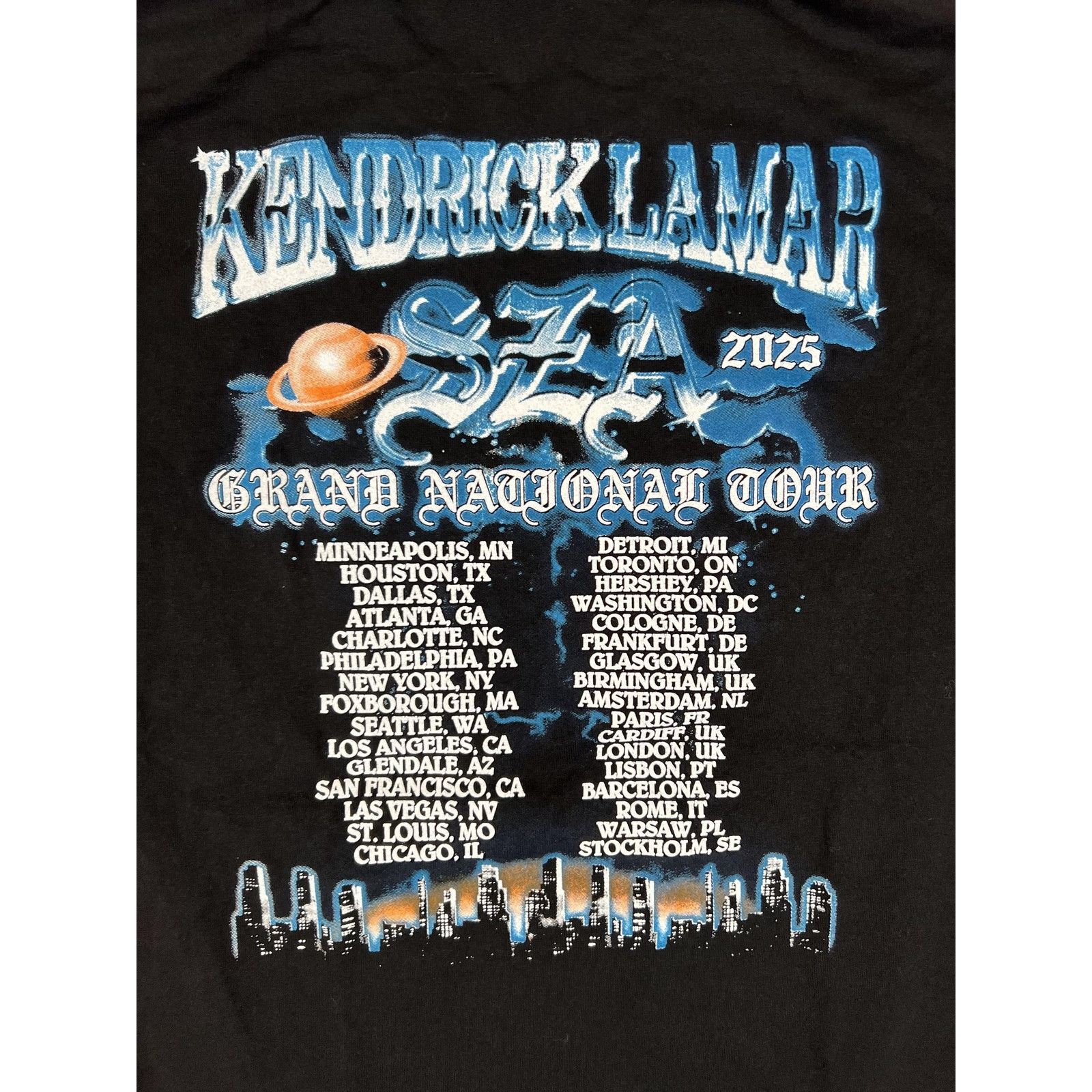 Fruit Of The Loom Kendrick Lamar T-Shirt Mens Medium Black 2025 Grand National Size US M / EU 48-50 / 2 - 8 Thumbnail