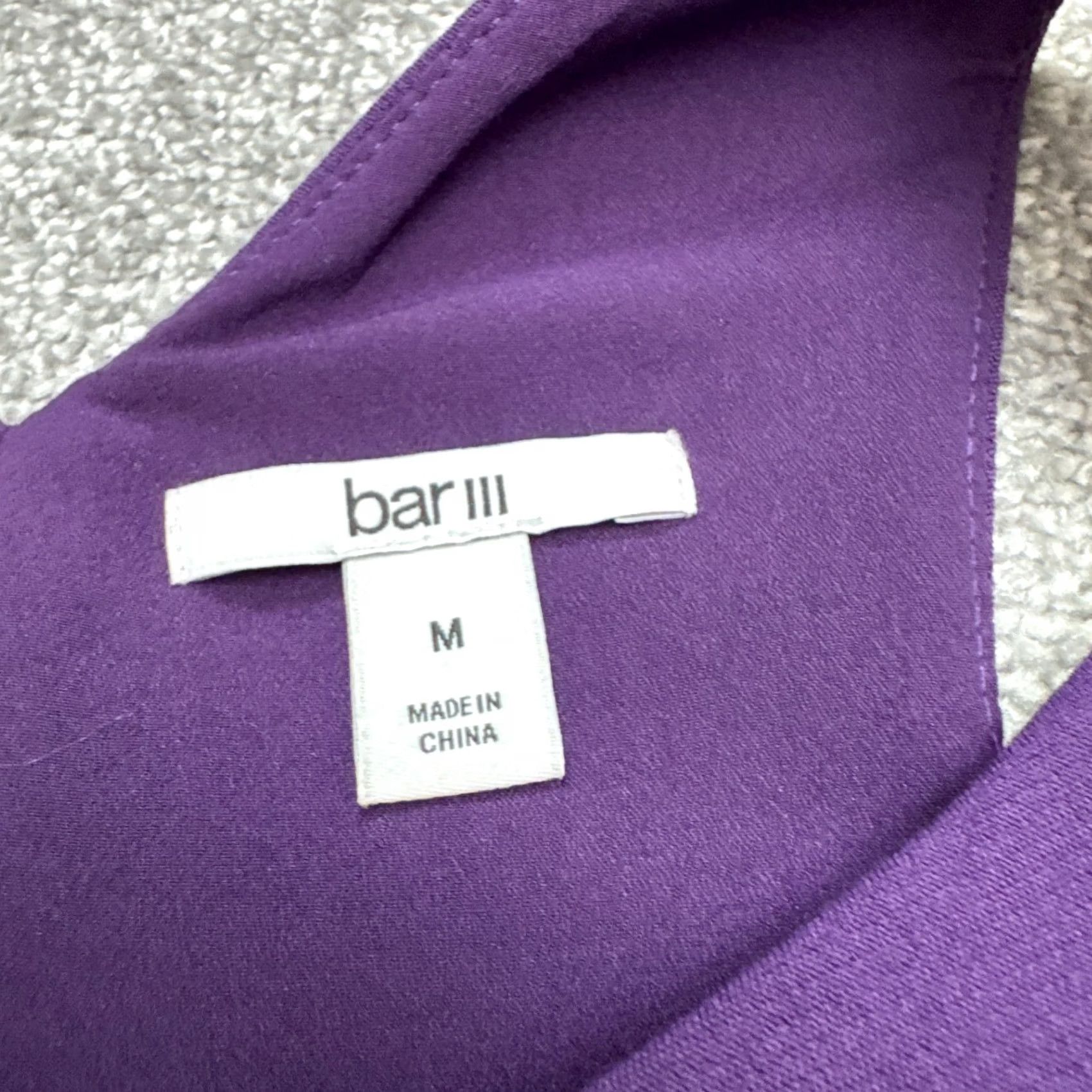 Bar III VINTAGE Bar III Purple Dynasty Halter Sheath Dress Womens M Full Zip Sleeveless NWT Size M / US 6-8 / IT 42-44 - 7 Thumbnail