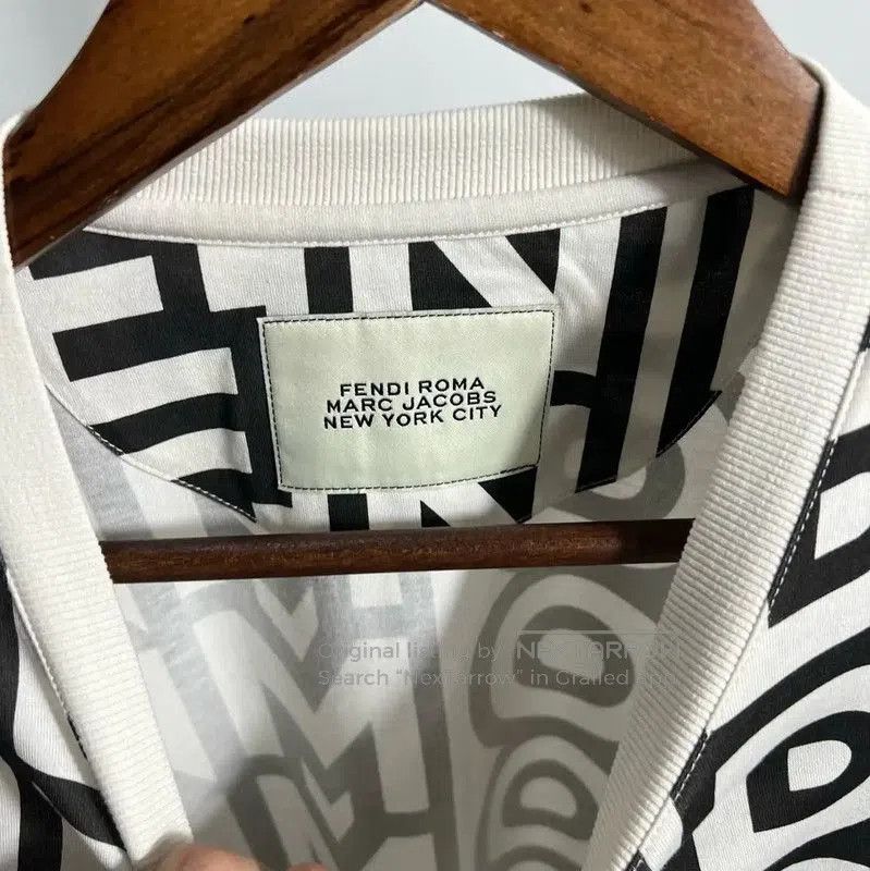 Fendi Fendi Men's White Cotton T-Shirt with Logo . Size US L / EU 52-54 / 3 - 4 Thumbnail